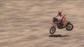 Paulo Gonçalves  Crash  Dakar 216 ᴴᴰ [upl. by Ahsimet]