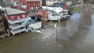 Hallowell riverfront flooded following catastrophic storm [upl. by Parent496]