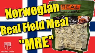 Norwegian quotReal Mealquot MRE Field Ration Taste Test  Nordic Outdoor Hiking Meal Ready To Eat Review [upl. by Oilerua]