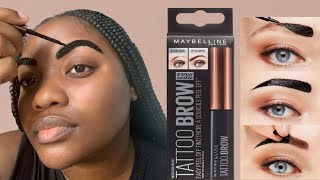 MAYBELLINE TATTOO BROW PEEL OFF TINT  TREATING FUNGAL ACNE [upl. by Sumner]