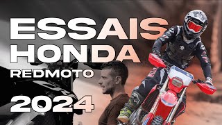 Test de la gamme RX et Crosscountry 2024 Honda Redmoto chez David Fretigné  MX Reflexion [upl. by Clute]