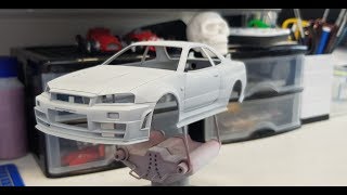 Costruire Tamiya Skyline Nismo GTR R34 ztune parte 1 scala 124 ITA [upl. by Schenck]