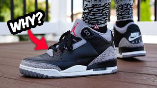 Air Jordan 3 Black Cement 2024 REVIEW amp On Feet [upl. by Wheaton]