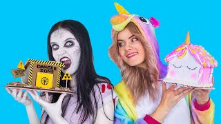 9 DIY Unicorn vs Zombie Christmas Sweets [upl. by Lebyram]