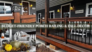 Fall Front Porch Decor amp DIY Deck Railing [upl. by Cilegna]