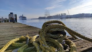 Travemünde Auslaufen der PETER PAN  Green Ship 01032023 [upl. by Anahahs]