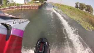 GoPro 2013 StandUp Jet Ski Freeride North Channel Lake St Clair [upl. by Smailliw]