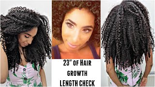 23 inches of Hair growth Its that henna  Length check [upl. by Eednas]