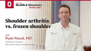 Shoulder arthritis vs frozen shoulder  Ohio State Medical Center [upl. by Arehs399]