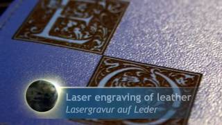 Engraving of a leather organizer  eurolaser [upl. by Jo]