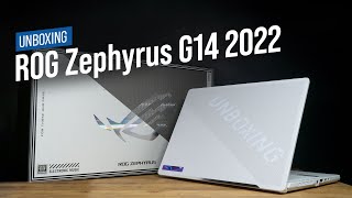 ASUS ROG Zephyrus G14 2022 Unboxing and first impressions [upl. by Eyde]