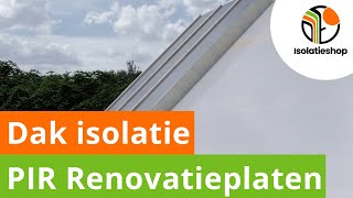 Hoe isoleer je een hellend dak met PIR renovatieplaten HowTo  Isolatieshop [upl. by Nnarual]