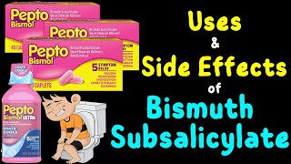 Bismuth Subsalicylate PeptoBismol – Side Effects Uses Mechanism of Action Dosage Warnings [upl. by Yruam]