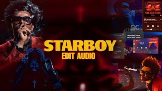 THE WEEKEND  STAR BOY  STAR BOY RINGTONE  STAR BOY EDIT AUDIO  starboy [upl. by Arinaj]