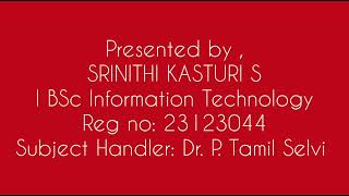 WRITABILITY  PART 2  SSRINITHI KASTURI  I BSC IT [upl. by Dranyl412]