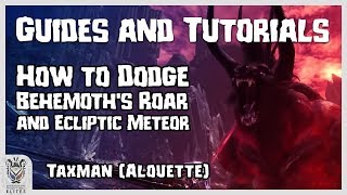 MHW Tutorial  How to dodge Behemoths Roar and Ecliptic Meteor [upl. by Castra]