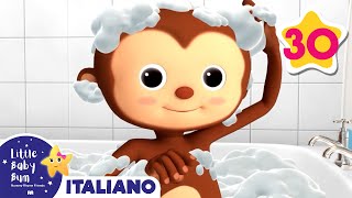 La Canzone Del Bagnetto  Little Baby Bum Italiano  Canzoni per bambini [upl. by Tudela575]