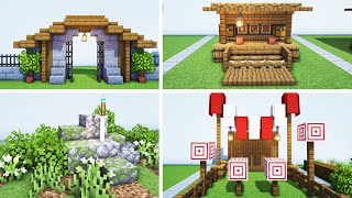 Minecraft  40 Must Try Medieval Village Build Ideas [upl. by Helene]