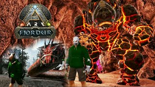 Taming Rock Golem  Basilisk  Ark Survival Evolved  The Fjordur [upl. by Athalla]