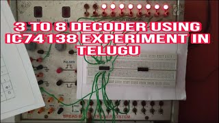 How To Do 3 To 8 Decoder using IC74138 Experiment In Dld lab  DLD Lab Experiments [upl. by Ahsinwad]