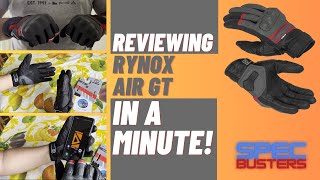 Best Riding gloves under 3000 INR 2023 RYNOXGEARYouTube Rynox Air GT gloves [upl. by Walke]