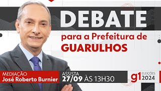 Debate para prefeito de Guarulhos  ASSISTA AO VIVO  DIA 2709 [upl. by Nylatsyrk96]