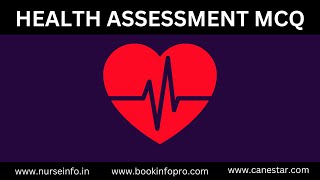 Health Assessment Nursing MCQs 2024  Multiple Choice Important Questions  SNB EXAM FOR NURSES [upl. by Marybella]