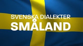 Svenska Dialekter – småländska – småländsk dialekt kronobergsdialekt Voice To Me [upl. by Yragerg973]