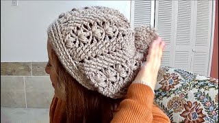 Gorro Tréboles y Trenzas en Relieve Tejido a Crochet Paso a paso [upl. by Iddo793]