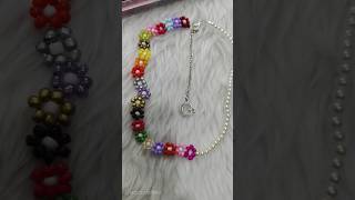 Daisy Flowers Necklace diy noorscrafteria craft yt ytshorts ytshorts [upl. by Egni]