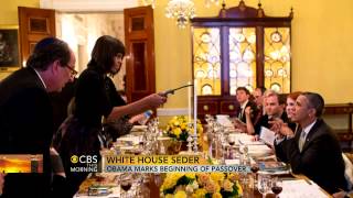 Obama uses special plate at White House Seder [upl. by Sternberg87]