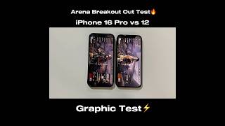 iPhone 16 Pro vs iPhone 12  Arena BreakOut Start and Graphics Test🔥 [upl. by Schellens]