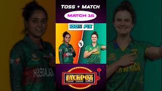 BAN W VS SA W TOSS PREDICTION Who will win toss prediction match 16 tossprediction toss banwvssaw [upl. by Eneli]