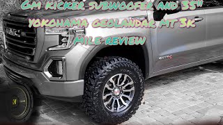 GM Kicker Subwoofer and Leveled AT4 35s 3k Mile Review [upl. by Rafaelia]