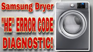 How to Diagnose and Fix Samsung Dryer quotHEquot Error Code  Model DV42H5200EOA3 [upl. by Ripleigh]