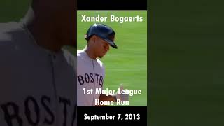 Xander Bogaerts 1st MLB Home Run baseball mlbb redsox homerun [upl. by Nohsauq]