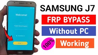 Samsung Galaxy J7 SM J700F FRP Unlock or Google Account Bypass  Without PC  2023 [upl. by Adnilak652]