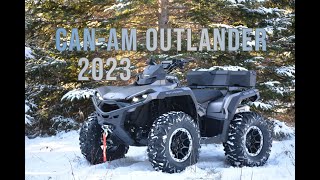 2023 Canam Outlander 1000r  first test drive [upl. by Elatnahs]