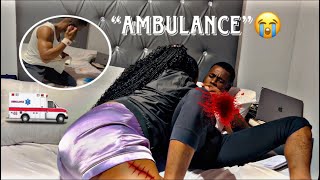 Coughing Fake Blood On My Boyfriend Prank He called an Ambulance😭🥹 [upl. by Malony]