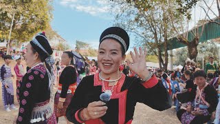 Nrog Pog Nplaum Cua Yaj Tham  Khek Noi Hmong New Year 20232024  DJI Osmo Pocket 3 [upl. by Ayokahs]