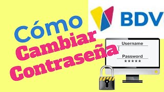 BANCO DE VENEZUELA 2022  Cómo CAMBIAR CONTRASEÑA [upl. by Almeria]