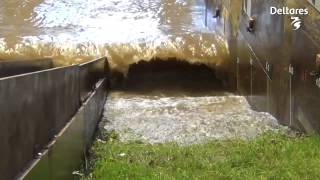 Tests of grass dikes in wave flume [upl. by Cristy]