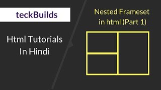 Nested frameset in html  Part1 [upl. by Auberon171]