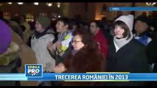 Revelion la Sibiu  Stirile PRO TV [upl. by Adlev820]