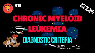 СHRONIC MYELOID LEUKEMIA Diagnostic criteria FISH analysis PCR BCRABL LAP score Blood analysis [upl. by Elletse]