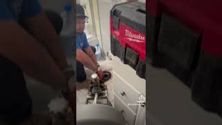 Plumb on 🪠 plumbing rooter draincleaning shortsvideo [upl. by Edya]