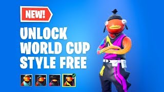 How to UNLOCK Fortnite Fishstick WORLD CUP STYLE FREE [upl. by Henson]