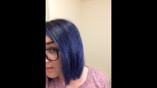 Schwarzkopf Live Blue Mercury Before and After Review [upl. by Rafter]