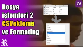 Dosya işlemleri 2  CSV ve formating  C Form eğitimi 11 bölüm [upl. by Adlaremse11]