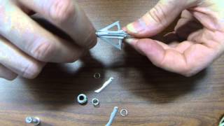 How to change blades on Grim Reaper Hybrid broadhead [upl. by Aleirbag]